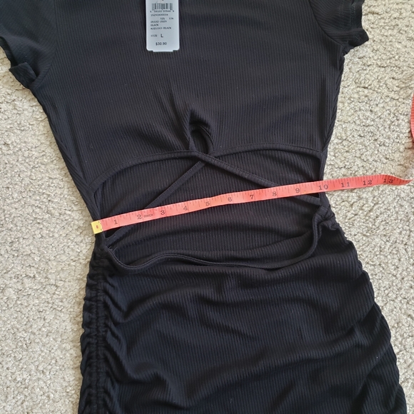 Windsor Black Cut Out Ruched Dress - Picture 6 of 7